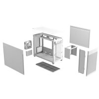 ASUS AP201 PRIME CASE TG WHITE Mini Tower Weiß